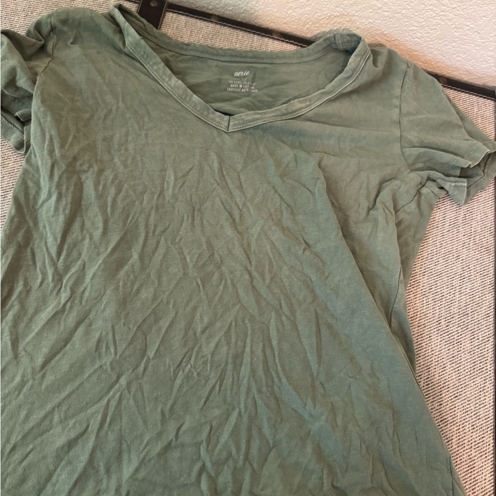 Aerie Green Short Sleeve T-Shirt